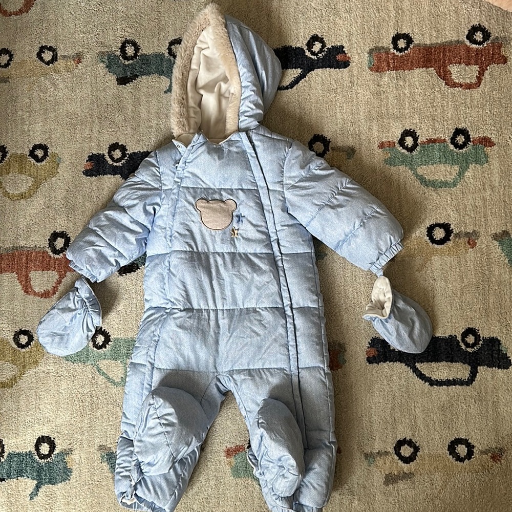 Baby boy winter romper